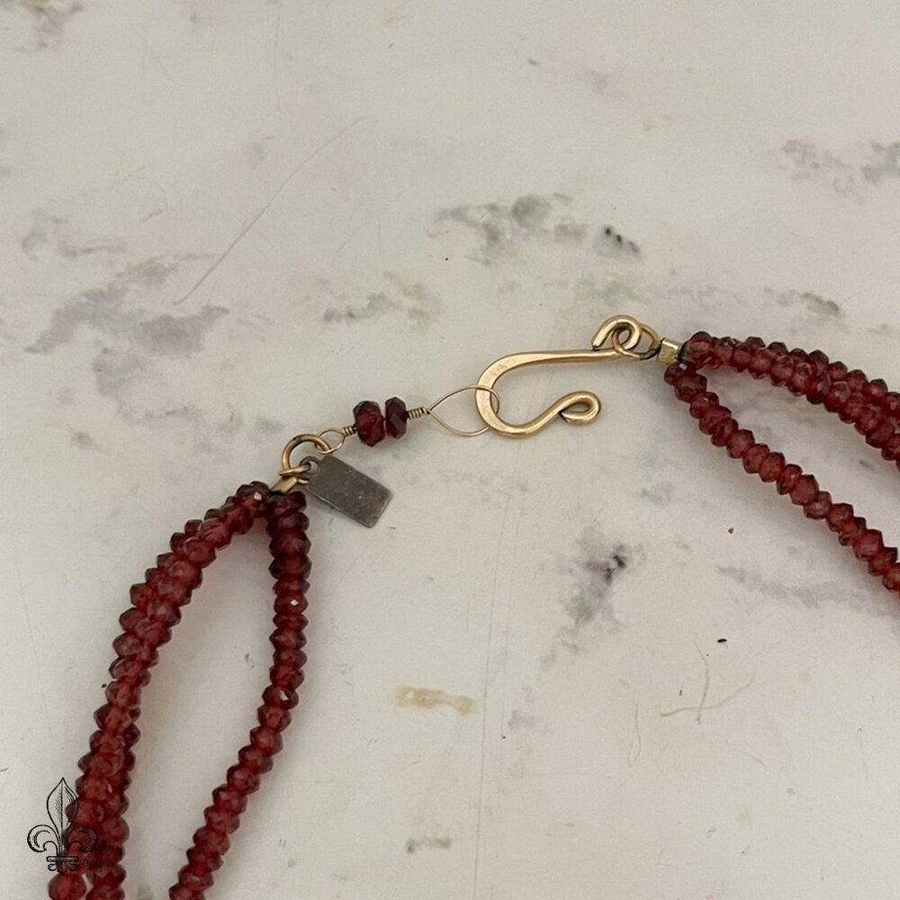 3 Stranded Ruby Necklace - image 3